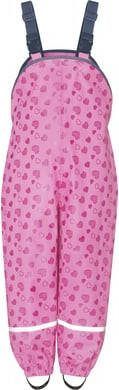Playshoes Regenbroek met schouderbanden hart roze