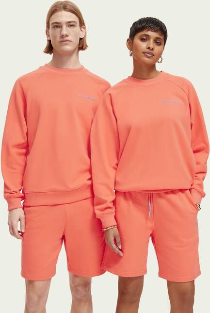 Scotch & Soda Unisex sweater van biologisch katoen met ronde hals