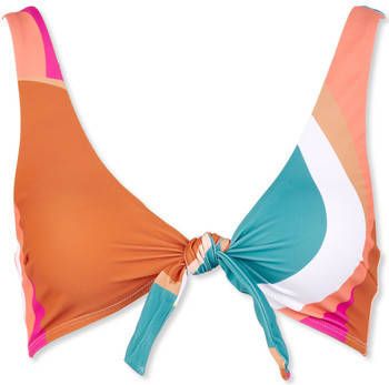 Oxbow Bikini Bedrukt halterbadpak met knoop O1MARIE