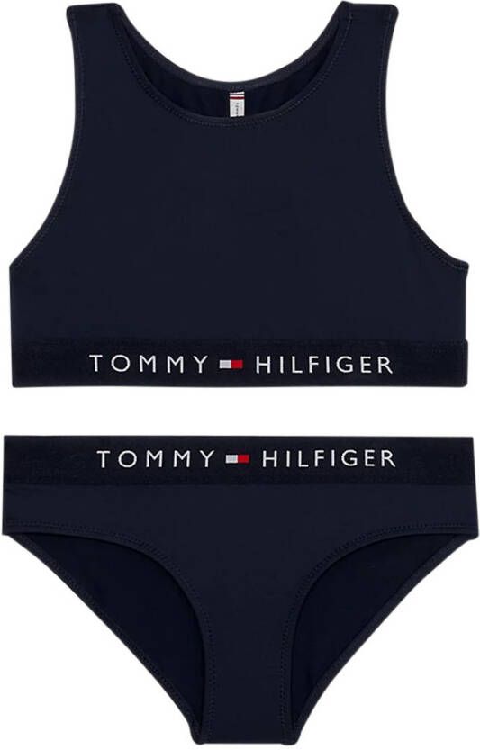 Tommy Hilfiger Bikinis Girls Crop Top Set Donkerblauw
