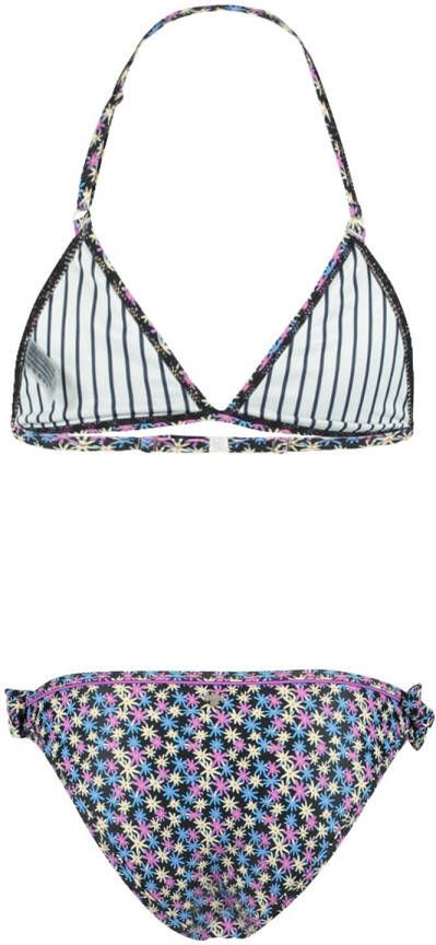 America Today Junior triangel bikini Luna JR zwart/blauw/geel