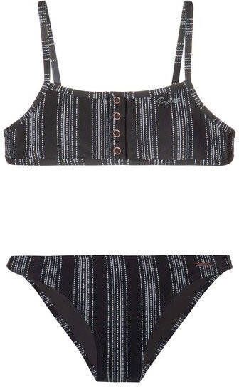 Protest gestreepte bikini Peggy JR zwart/wit