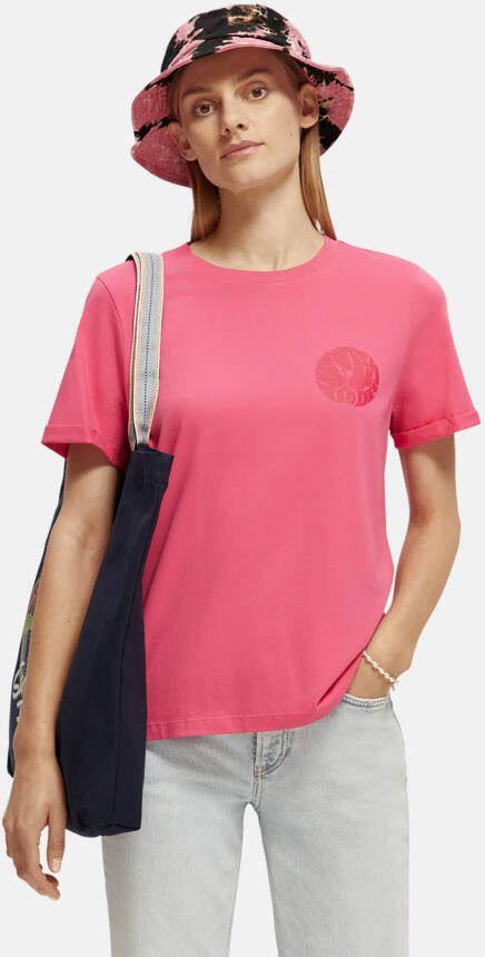 Scotch & Soda 171791 regular fit t shirt with rolled up sleeves