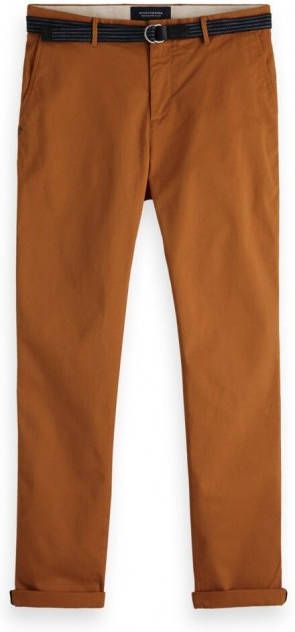 Scotch & Soda Chino stuart met riem burnt orange(150953 2016 )
