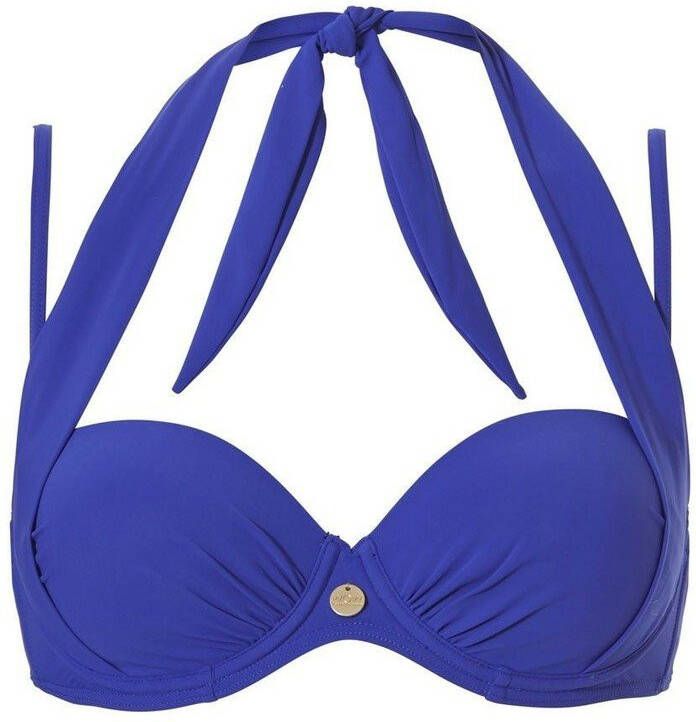 TC WOW strapless beugel bikinitop blauw