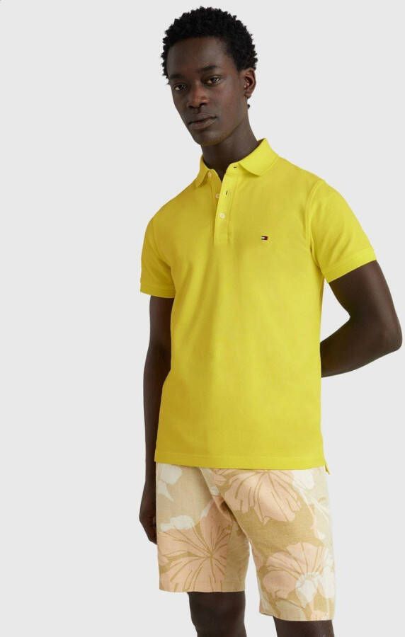 Tommy Hilfiger Polo 1985 slim fit citrus yellow(mw0mw17771 zll )