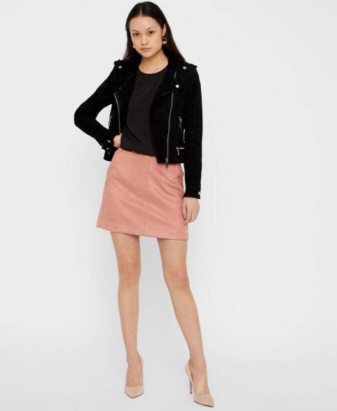 Vero Moda Imitatieleren rok VMDONNADINA FAUXSUEDE SHORT SKIRT