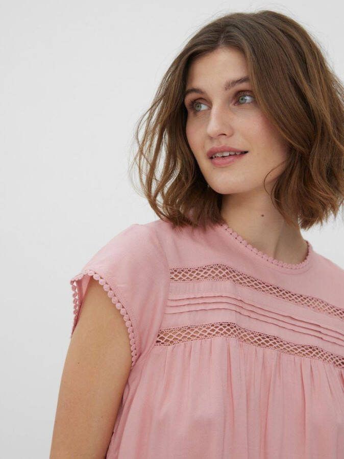 Vero Moda Top met korte mouwen kant