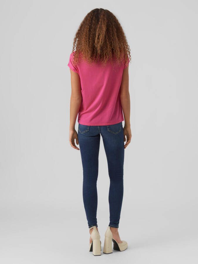 Vero Moda Shirt met ronde hals VMAVA PLAIN SS TOP GAJRS NOOS
