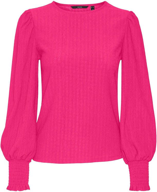 Vero Moda Vmmolly ls o neck top jrs