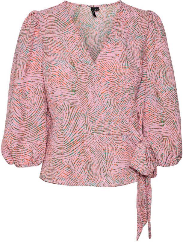 Vero Moda Vmpepper aya 3/4 wrap top wvn