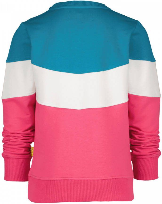 Vingino sweater Narine felroze/blauw/wit