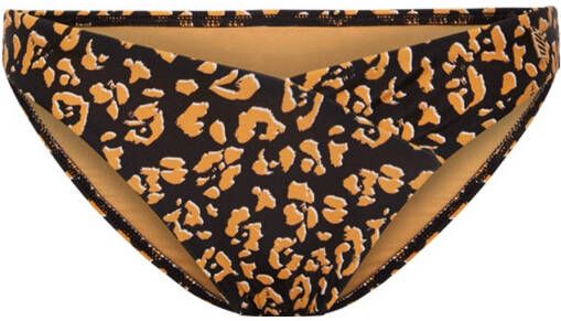 Beachlife x NINA bikinibroekje met all over print zwart/beige