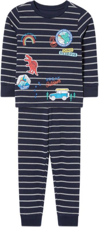 C&A gestreepte pyjama blauw