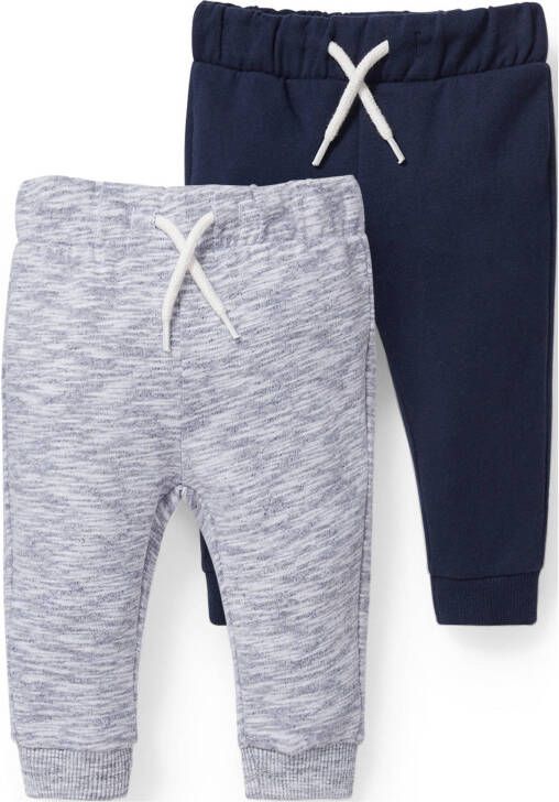 C&A joggingboek set van 2 grijs/donkerblauw