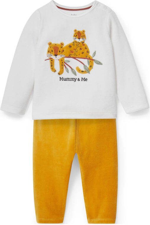 C&A pyjama geel/wit
