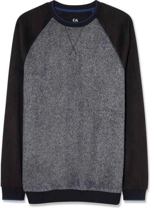 C&A pyjamatop grijs/donkerblauw