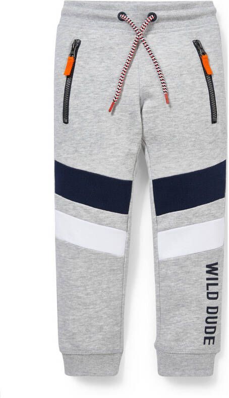 C&A regular fit joggingbroek grijs melange