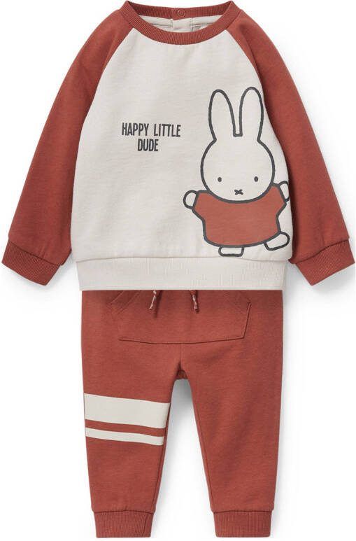 C&A sweater + broek Nijntje brique/ecru