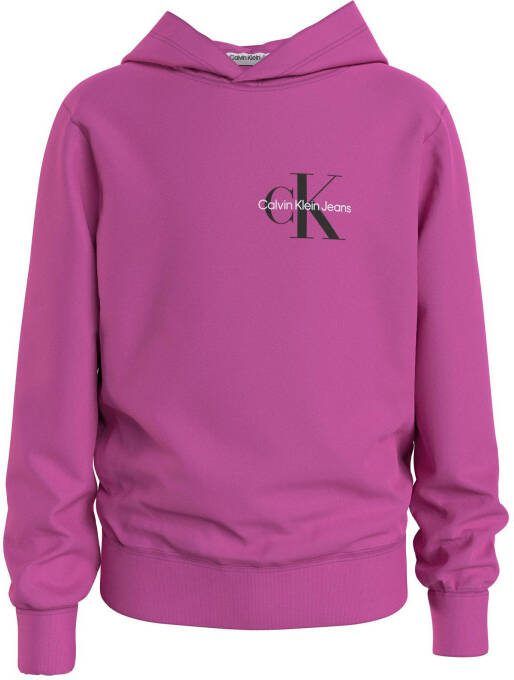 Calvin klein JEANS hoodie met logo roze