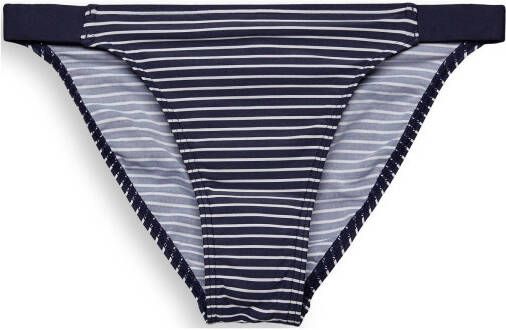 ESPRIT Women Beach gestreept bikinibroekje donkerblauw/wit