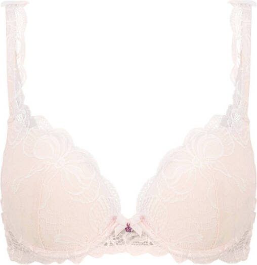 Lascana Push up bh Florentina met gebloemde kant in high apex belijning
