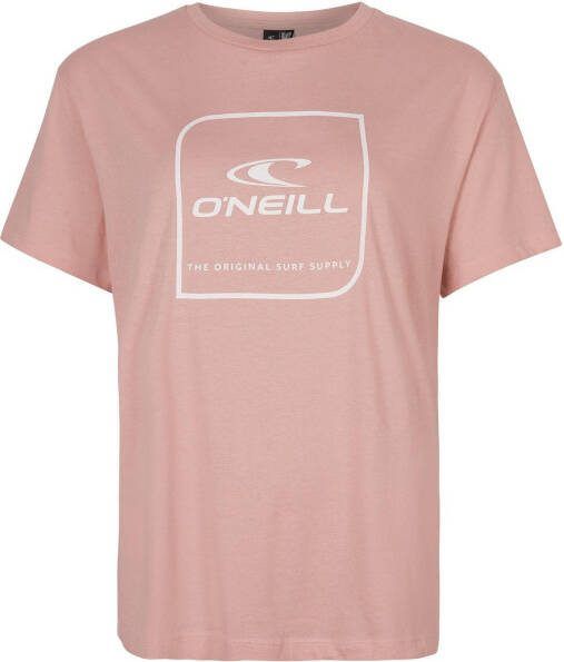O'Neill T shirt van biologisch katoen roze