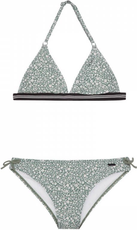 Protest gebloemde triangel bikini PRTIBISA JR groen