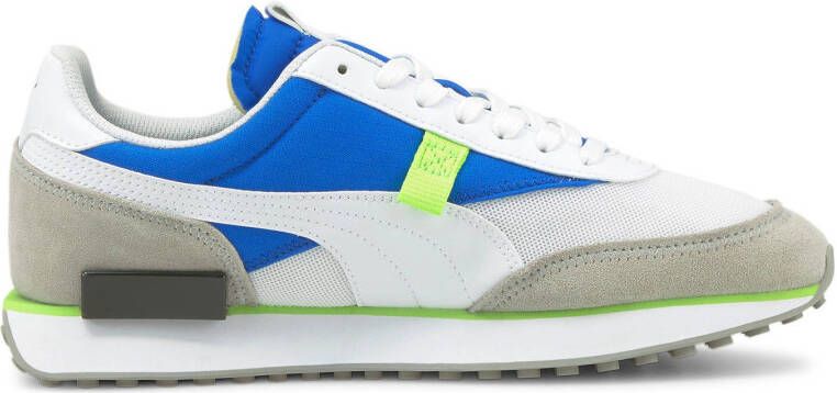 Puma Future Rider Core sneakers wit/kobaltblauw/geel