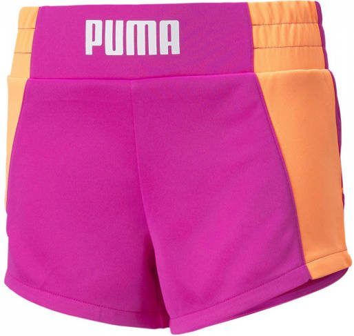 Puma regular fit broek roze/oranje