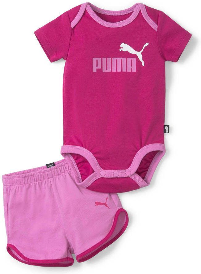 Puma unisex romper + broek fuchsia/roze