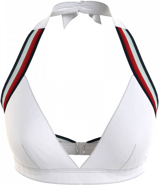 Tommy Hilfiger Voorgevormde triangel bikinitop met uitneembare vulling en streepdetail