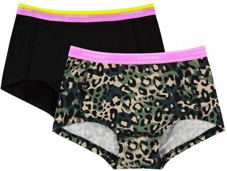 Vingino hipster Junglerules set van 2 groen/zwart/roze